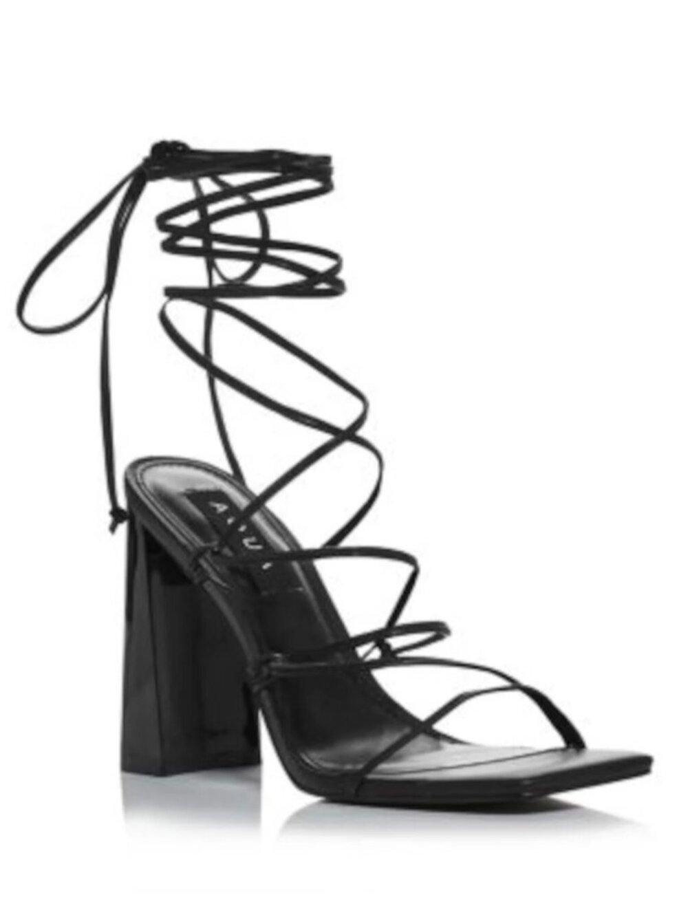 Aqua Leah Block Heel Strappy Sandal